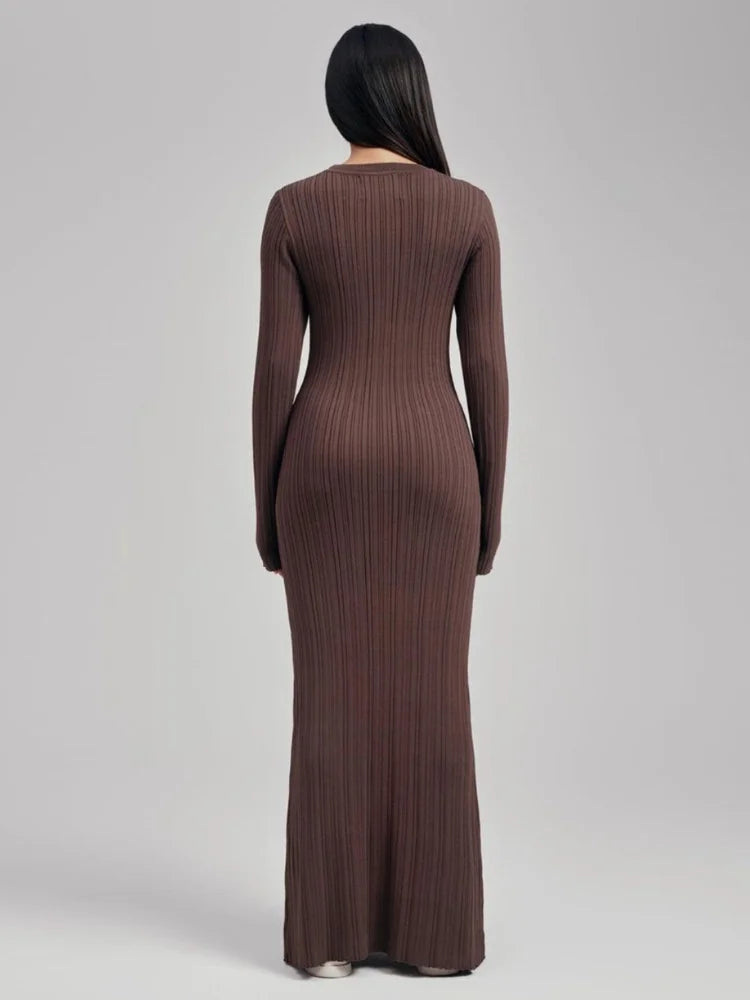 Jana שמלת מקסי סרוגה